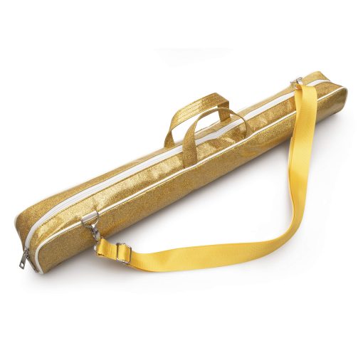 Estuche de baston giratorio Magerdy Fields - Incluye correa de hombro ajustable - Bolso de 30 pulgadas para el baston de girar - Dorado
