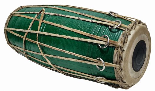 Madal Drum Single Wooden Instrumento Folklorico Nepali 16 IN Gran Diseno Autentico Madal Para Diversion, Instrumento Musical Para Todas las Edades de Musicos, Regalo Fiesta Cumpleanos - Tallado a Mano en Nepal - Imagen 4