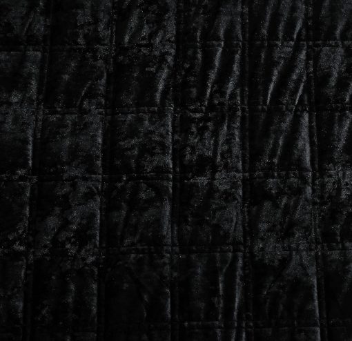 Set de Colcha de Terciopelo Negro Chezmoi Collection Piers Oversized King, Juego de 3 Piezas de Ropa de Cama de Terciopelo Difuso Lujoso y Ligero para Todas las Estaciones - Reverso de Microfibra Cepillada con Doble Costura Cuadrada - Imagen 4