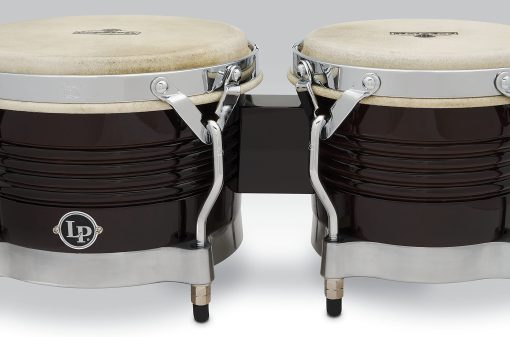 Latin Percussion M201 LP Matador Bongos de Madera - Marron Oscuro/Cromo 8.625 pulgadas - Imagen 2