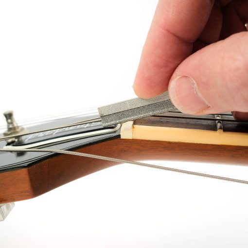 Juego de 6 limas para cejuela de guitarra acustica recubiertas con diamante MusicNomad MN670 - Cuerdas ligeras/medianas, con estuche de almacenamiento - Imagen 5