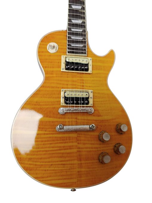 Guitarra Miniatura Slash LP Standard Appetite Burst a Escala 1:4 Coleccionable
