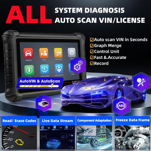Autel Scanner Maxicheck MX900 Herramienta de Escaner OBD2 Actualizacion de MaxiCom MK808 PRO MX808S MK808 MK808BT DS808 MP808S 40 + Servicios Escaner Bidireccional de Diagnostico de Todos los Sistemas 10000+ Vehiculos DoIP CAN FD - Imagen 4