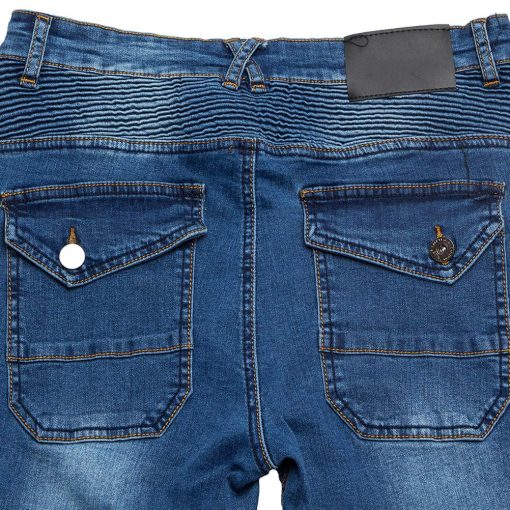 Pantalones de Moto para Hombre con Proteccion de Rodilla y Cadera (Azul, S=28) - Imagen 6