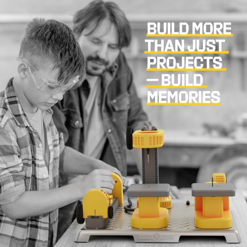 Estacion de Carpinteria 4 en 1 para Ninos - Kit de Proyectos de Construccion en Madera para Ninos - Juego de Herramientas de Construccion Real - Set de Herramientas para Ninos - Regalos de Pascua para Nino de 5 Anos - Juguetes STEM Geniales Ideas de Regalo de Cumpleanos - Imagen 8