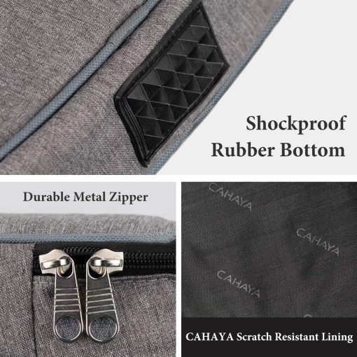 Funda para guitarra electrica CAHAYA Gig Bag Backpack para bajo acolchada 0.3 pulgadas de grosor, Gris CY0202 - Imagen 7