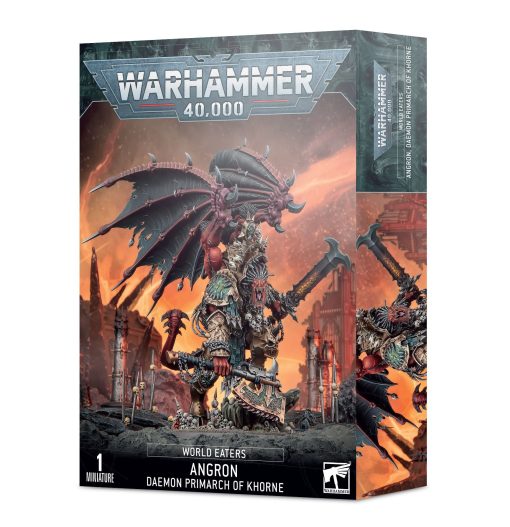 Juegos Workshop Warhammer 40k - Space Marine Chaos World Eaters Angron, Primark Demonio de Khorne