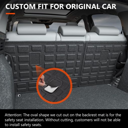 Respaldo de asiento trasero powoq compatible con Honda HRV 2016-2022 Protector de asiento trasero Reemplazo de Accesorios Honda HRV 2016 2017 2018 2019 2020 2021 2022 - Imagen 2