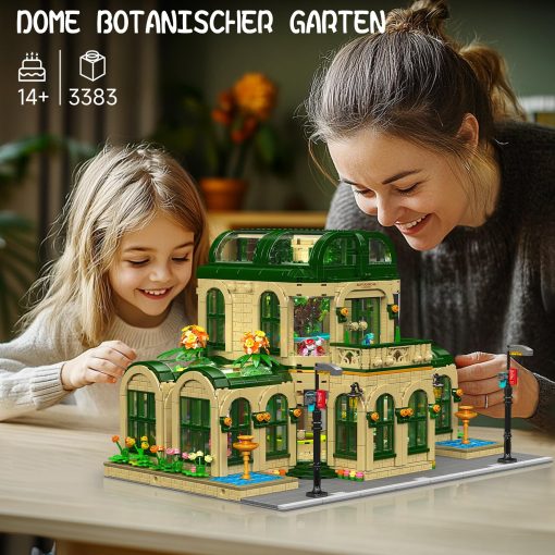 Juego de construccion de jardin de plantas Mould King 16057, Conjunto de arquitectura de Streetview con bloques de construccion MOC, Regalo para ninos de 8+ / Coleccionistas adultos (3383 piezas con luz) - Imagen 7