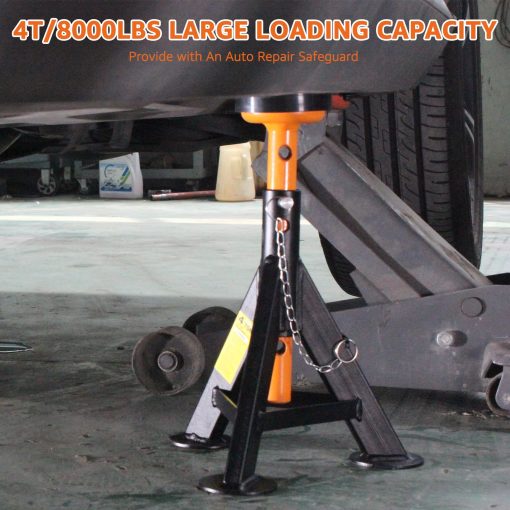 Gatos de 4 toneladas BESTOOL, Gato con Pines de Bloqueo de Seguridad Capacidad de 8,000 lbs, Paquete de 2 (Negro) - Imagen 6