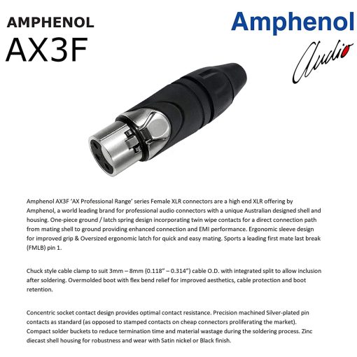 4 Unidades - 5 Pies - Cable de Microfono Cuadruple Balanceado Personalizado Hecho con Cable Mogami 2534 y Conectores XLR Amphenol AX3M Macho y AX3F Hembra de Plata de WORLDS BEST CABLES - Imagen 7