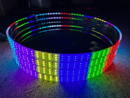 Kit de Luces de Anillo de Rueda LED Triple Fila RGB 15.5'' Dream Chasing con Funcion de Senal de Giro y Freno Bluetooth y Control Remoto IP68 Impermeable para Vehiculos Coche Todo Terreno - Imagen 5