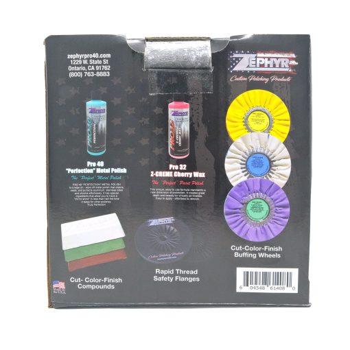 Kit de Pulido ZEPHYR Custom POLISHING Products Super Shine con Ruedas de Pulido de 8" para Aluminio, Acero Inoxidable en Camiones Semi, Pulido de Ruedas de Aluminio - Imagen 4