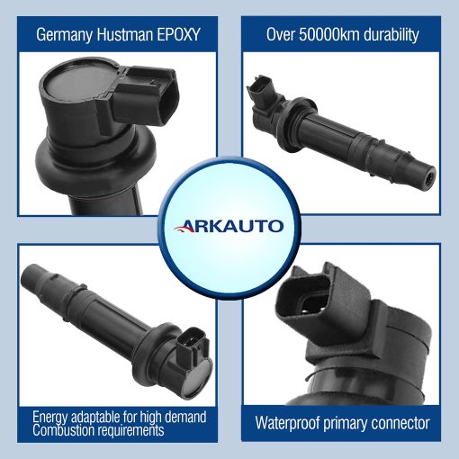 4PCS ARKAUTO BOBINA DE ENCENDIDO PARA MOTOCICLETA F6T558 5VY-82310-00-00 5SL-82310-00-00 5PW-82310-00-00 39P823101000 PARA YAMAHA Vmax 1700 FZ1 FZS1 YZF-R1 YZF-R6 YZF-R6S MT-07 1WS R1 YZF-R1 R6 RJ15 Bj FZ8 - Imagen 2