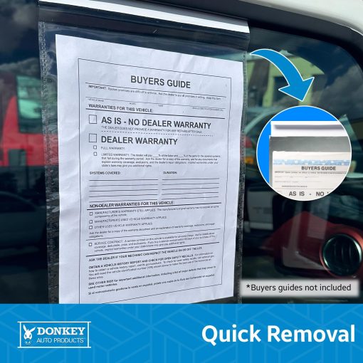 Ganchos Sujetadores para Guia de Compradores para Colgar, Porta Documentos de Ventana de Auto (50 por Paquete) - Imagen 6