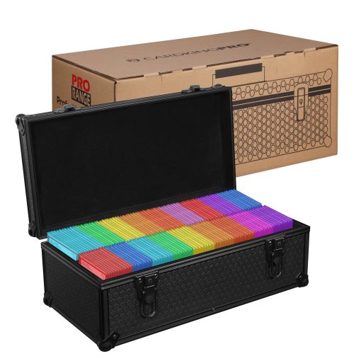 Estuche de Almacenamiento de Tarjetas Gradas | Para mas de 120 Sobres | Diseñado para Tarjetas Deportivas, PSA, Becketts, BGS, SGC, CGC, Toploaders, One-Touch, Etc. Proteccion Fuerte, Caja con Cierre, Incluye Bloques de Espuma