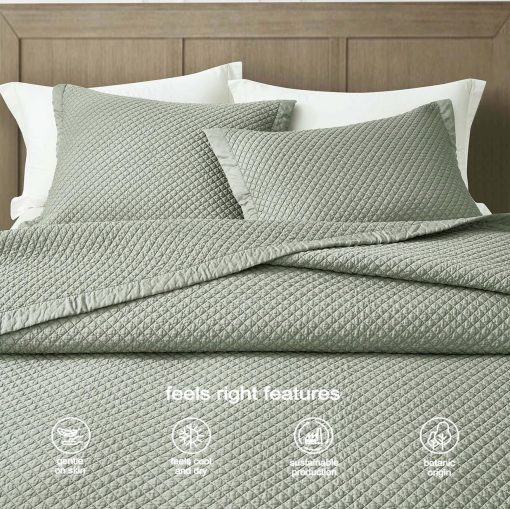 Juego de Edredon de Tencel Lyocell 100% Queen Size - Eucalipto y Diamante Costura Suave y Transpirable 250GSM Relleno de Algodon Ropa de Cama para Todas las Estaciones - Imagen 4