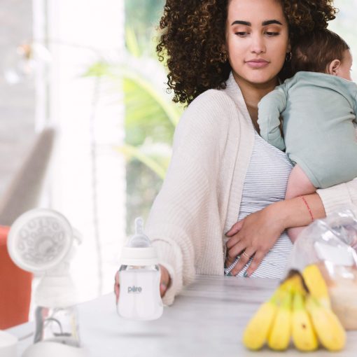 Sacaleches electrico doble PureBaby? - 5 Modos de Estimulacion, 9 Modos de Exprimir, Exprimir Dual o Simple, Succion Ajustable, Diseno Antirreflujo y Bateria Recargable para Viajes - Imagen 6