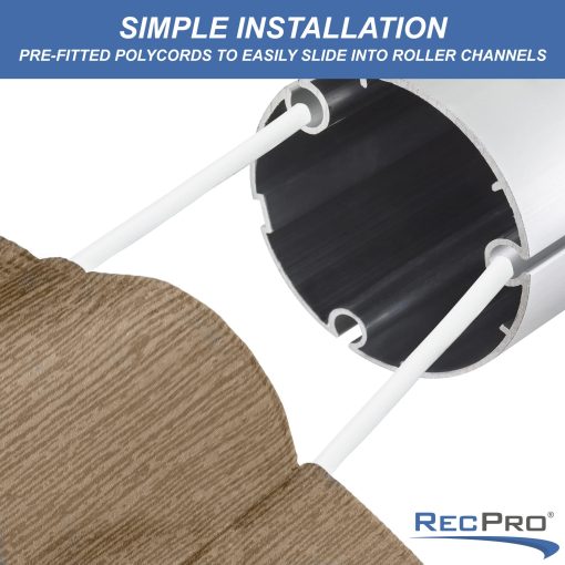 Sustitucion de Tela de Toldo de RV RecPro | Opciones de Ancho de 8 a 22 Pies | Varias Opciones de Color | Reemplazo de Toldo de RV de 8' (96") de Largo | Vinilo Premium (14'- Ancho Real 13' 1", Desvanecimiento en Tan/Camel) - Imagen 5