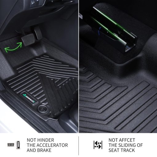 Juego de tapetes y protector de carga ANBINGO para Honda CRV 2023 2024 2025 (No Hibrido) para CR-V LX | EX | EX-L, Proteccion para todo clima, Tapetes de piso automotriz de TPE, Bandeja de carga en la posicion mas baja - Imagen 5