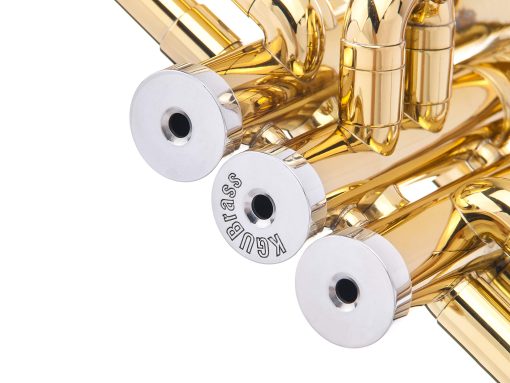 Kit de adorno para trompeta para mejorar el sonido. Para todas las trompetas Bach Stradivarius. Fabricado a medida por KGUBrass (PLATEADO LIGERO)
