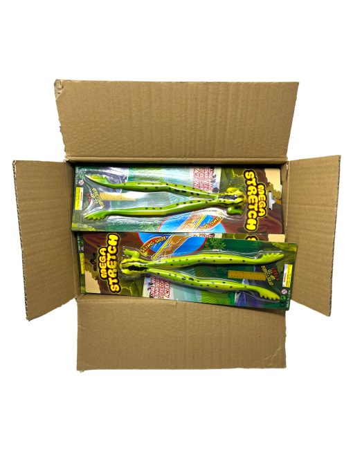 Juguete Mega Stretch Frog de WARM FUZZY Toys Full Case, paquete completo (24 unidades) | Se estira hasta 5 pies | 2 estilos variados de juguetes realistas de rana geniales para fiestas, regalos, kioscos de la PTA o eventos para recaudar fondos escolares - Imagen 3