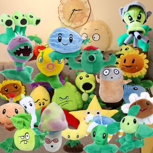 JHESAO 25 PCS PVZ Peluches Zombies Plantas Juego Aleatorio Juguetes, PVZ Peluches 1 2 Muñeco Suave Relleno, Figura Muñeco PVZ Nuevo - Imagen 3