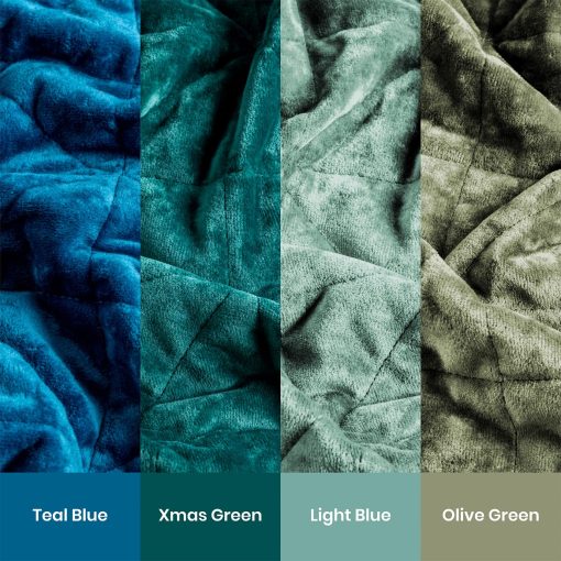 Colcha de Terciopelo XCHAA Tamano King, Manta de Terciopelo 108"x92" con 2 Fundas de Almohadas, Colcha de Lujo de Gran Tamano para Todas las Estaciones (Azul Teal) - Imagen 5