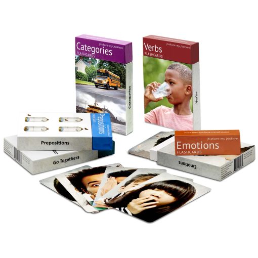 Paquete de Tarjetas Didacticas de Sentimientos y Emociones, Preposiciones, Verbos, Categorias y Pares de Palabras | Constructor de Vocabulario | Materiales de Terapia del Habla | Materiales de Aprendizaje de Autismo | Materiales de Ensenanza de ESL