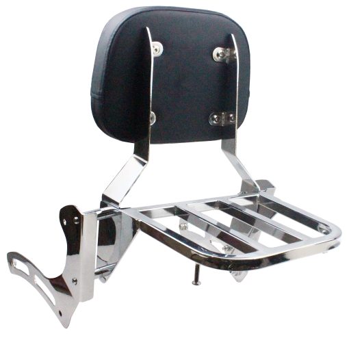 YHMOTO Espaldar de Pasajero con Parrilla para Kawasaki Vulcan 900 VN900 Classic Custom 1996-2023 (Cromo) - Imagen 5