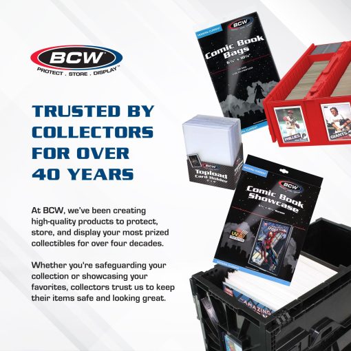 BCW Collectible Card Bin - Paquete de 4 Rojo | Caja de almacenamiento para cartas coleccionables | Capacidad para 3200 cartas | Incluye 4 particiones de almacenamiento de cartas | Almacenamiento de cartas sueltas para Pokemon, MTG y cartas deportivas - Imagen 6