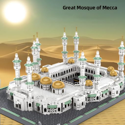 Set de bloques de construccion de la Gran Mezquita de La Meca Modelo Arquitectonico Islamico Juguetes Regalos Musulmanes Eid para Niños Adultos 2291 Piezas - Imagen 3