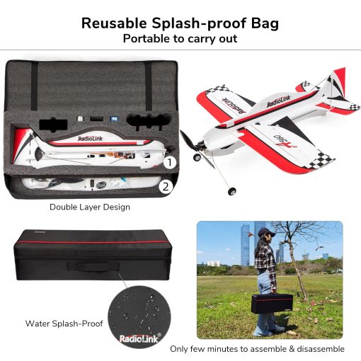 Avion RC A560 de ATA HOBBY con 6 Modos de Vuelo, Facil de Volar, Aviones RC RFT con Control Remoto de 2.4Ghz, FC Gyro Byme-A, Motor Sin Escobillas para Ninos, Ninas, Adultos, Principiantes o Experimentados - Imagen 8