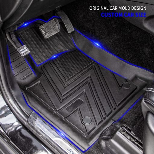 Tapetes para el piso de Rongtaod Compatible con 2011-2021 Jeep Grand Cherokee 2022 2023 Grand Cherokee WK Tapetes para el tronco Alfombra para el tronco Protector para el tronco Accesorios para Grand Cherokee (Alfombra para el tronco + Tapetes para el piso) - Imagen 5
