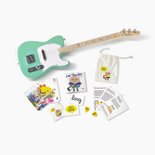 Guitarra electrica Fender x Loog Telecaster para ninos de 3 cuerdas set principiante