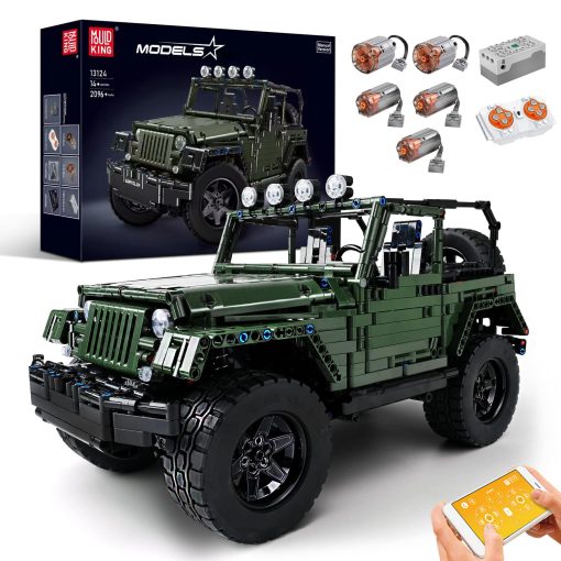Mould King Off-Road Pickup Wrange, Set de Construccion Tecnica 1:8, Juguetes de Coches de Modelo de Ingenieria Tecnologica para Adultos (2,096 Piezas) - Version Dinamica