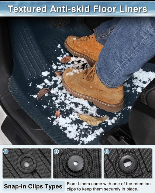 Tapetes a medida Mixsuper para Ford Bronco Sport 2024 2023 2022 2021, Juego de tapetes para todas las filas en negro - Imagen 4