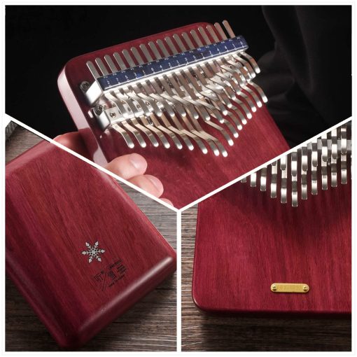 Kalimba LingTing 34 teclas Piano Pulgar Mbira Regalo para Ninos Adultos Principiantes Profesionales (LT-K34V, susurro de nieve) - Imagen 5