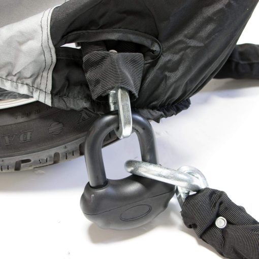 Cubierta protectora para scooter Dowco Guardian 50039-00 WeatherAll Plus resistente al agua: Negro, X-Large - Imagen 3
