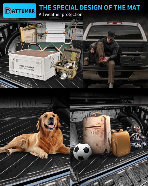 Forro de Cama para Camioneta Dattumar Compatible con Ford F150 2015-2024 5.5ft Todo Clima 5.5 pies Forro de Cama Accesorios F-150 2023 (2015-2024, 5.5Ft) - Imagen 5