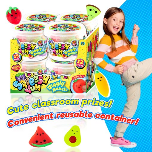 JA-RU Mini Fruits Mochi Squishy Toy (8 Buckets, 120 Squishies) Juguetes Suaves de Descompresion de Frutas, Detalles de Fiesta, Premios de Caja del Tesoro. Juguetes Sensoriales. Juguetes Sensoriales de Descompresion a Granel. 3354-8s - Imagen 5