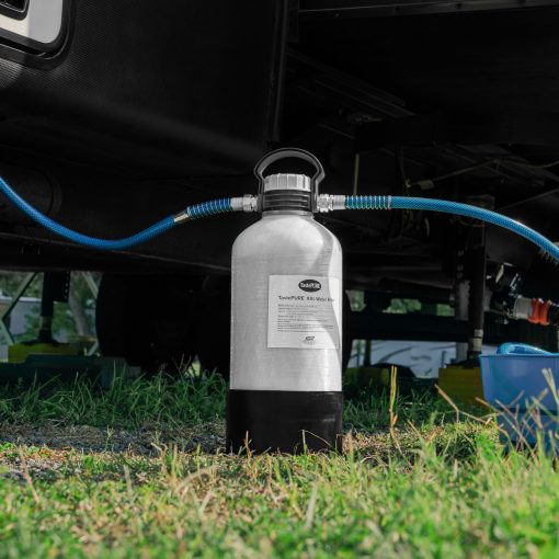 Filtro de Agua para Casa Rodante/ RV Camco TastePURE XXL - Previene el Crecimiento de Bacterias y Reduce el Mal Sabor, Olor y Mas - Ofrece Filtracion de Agua a Largo Plazo con GAC y KDF - Incluye Manguera de Agua Potable para RV de 4' (40015) - Imagen 2