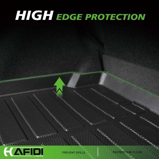 Conjunto de tapetes para piso y forro de carga HAFIDI para BMW X5 2019-2024 Proteccion contra todo clima TPE Antideslizante Accesorios personalizados para automoviles - Negro - Imagen 4