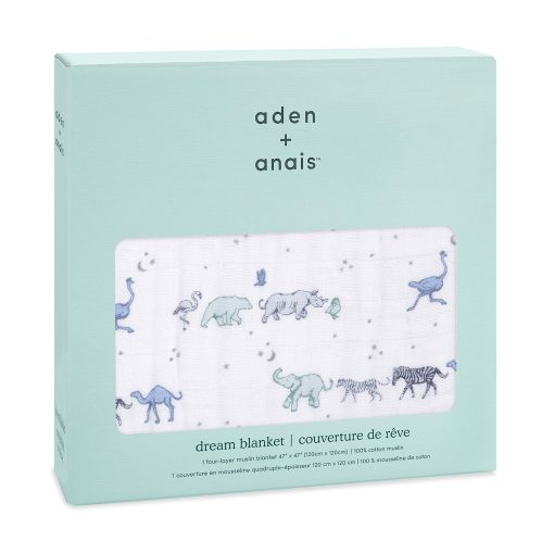 Manta de algodon muselina 100% aden + anais para cuna, para recien nacidos y ninos pequenos, manta de guarderia para ninos y ninas, regalo de registro de bebes y baby shower - Estrella en ascenso - Imagen 2