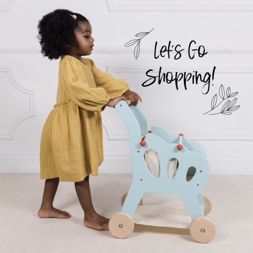 Le Toy Van - Carrito de Compras de Juguete de Madera Educativo para Juego de Roles de Tienda de Alimentos | Juego de Supermercado de Pretendencia para Niños y Niñas - para Edades 3+ - Imagen 6