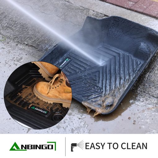 Juego de tapetes y protector de carga ANBINGO para Honda CRV 2023 2024 2025 (No Hibrido) para CR-V LX | EX | EX-L, Proteccion para todo clima, Tapetes de piso automotriz de TPE, Bandeja de carga en la posicion mas baja - Imagen 7