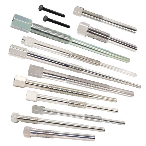 Kit de herramientas desmontadoras de embrague primario y secundario DPHXF. Contiene 12 modelos y tamanos diferentes de herramientas desmontadoras de embrague. Adecuado para carritos de golf, Kawasaki, Arctic Cat, Can-Am, motocicletas Polaris