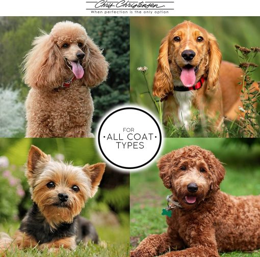 Cepillo de Perro de Pin Oblongo de 27 mm Chris Christensen, Serie Fusion, Grooming Profesional, Pines de Laton, 100% Libre de Estatica, Consejos Pulidos y Redondeados - Imagen 5
