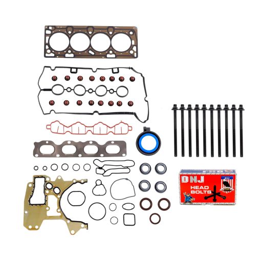 Juego de empaques de culata DNJ HGB340 con juego de pernos de culata para Chevrolet Aveo 2009-2011 1.6L 1598cc 98cid L4 DOHC