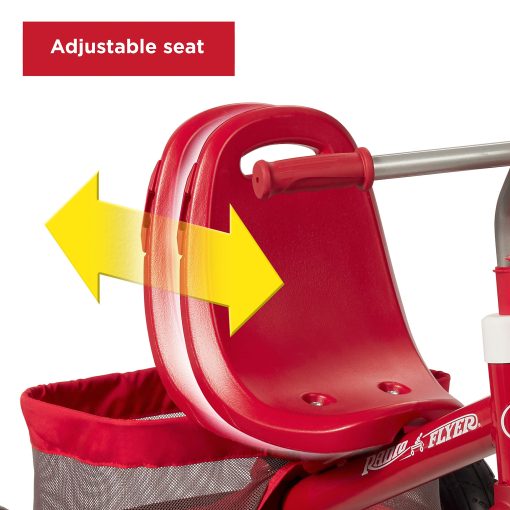 Radio Flyer Ultimate All-Terrain Stroll 'N Trike, Triciclo para ninos y bebes, Bicicleta para ninos de color rojo, Para edades de 9 meses a 5 anos, Llantas de aire - Imagen 5